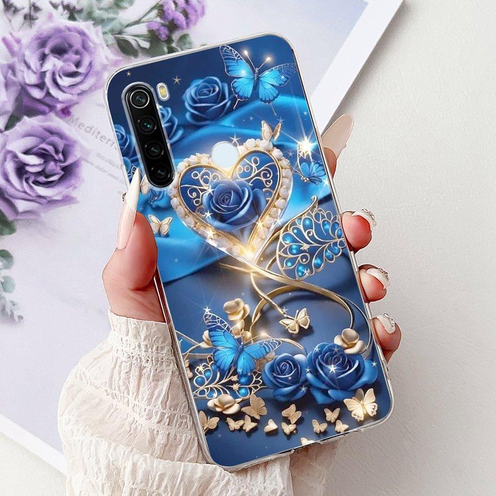 6,3" Silikonowe Etui Dla Xiaomi Redmi Note 8 Miękkie TPU Z Uroczy Wzorem Pokrowiec Etui Dla Redmi Note 8 Note8 Ochronna Obudowa Zderzak