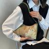 Popular Women's Armpit Bag New Style with A Western Temperament One Shoulder Oil Painting Bag Fashionable Women's Bag Handbag