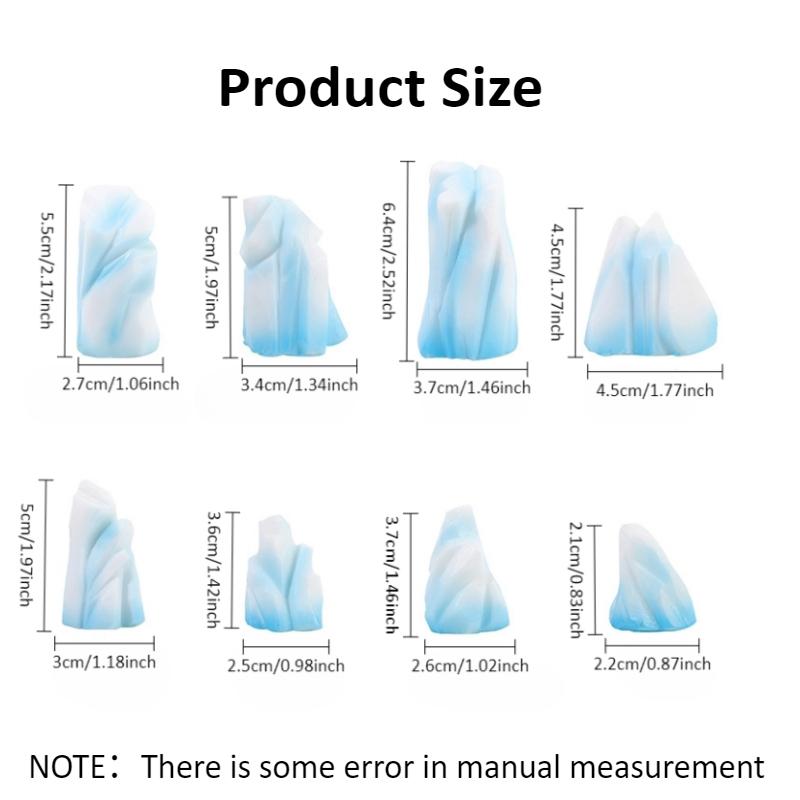 Iceberg Model Realistic Arctic Miniature 3D Model Micro Landscape Ornaments Desk Decoration Craft Christmas Decor