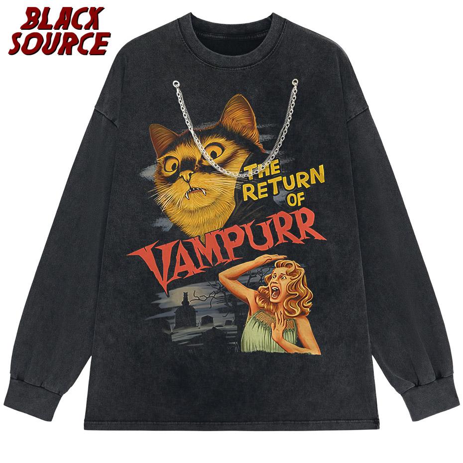 The Return Of Vampurr TShirt Men O Neck Cool Summer T Shirts Short Sleeve Tees Fashion Tops