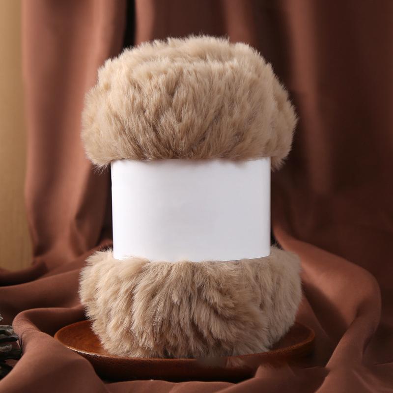 Wool Circle Solid Color Yarn Hand Woven Diy Scarf Hat Sweater Medium Thick Merino Wool Thread Soft And Comfortable Fluffy