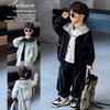 Boys' 2025 Fashionable Hoodie & Pants Set - Trendy Two-Piece Sportswear