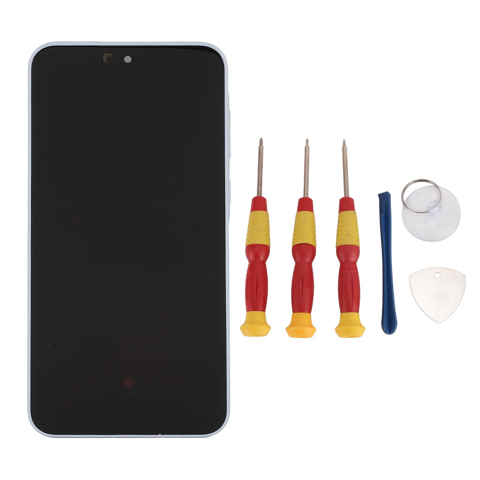 

Замена экрана телефона с помощью инструментов Рамка телефона Дисплей дигитайзер Сборка для A35 5G Ремонт телефона Blue