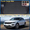 For Volkswagen VW T-Roc Accessories 2018 MK1 2017~2025 Leather Car Trunk Mat Cargo Cushion Liner Boot Carpet Pad Auto Interior