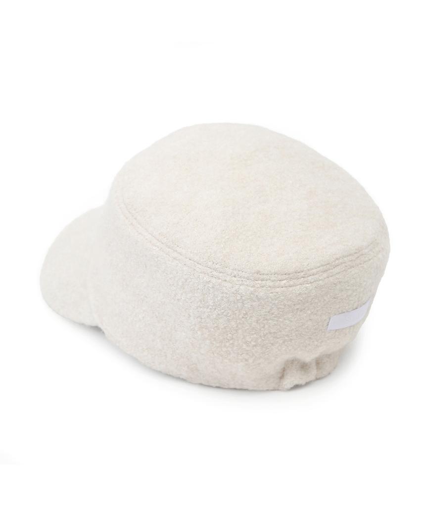 Eondeokeonteulolseutyudio Boucle Winter Bellboy Cap Uniform Cap / Boucle / Cream