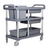 Multi-functional Three-Tier Plastic Service Cart