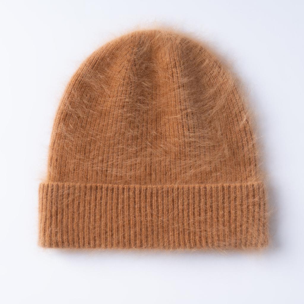Cashmere brushed hat autumn and winter men's and women's knitted hats thermal bag head knitted hats new thermal hats