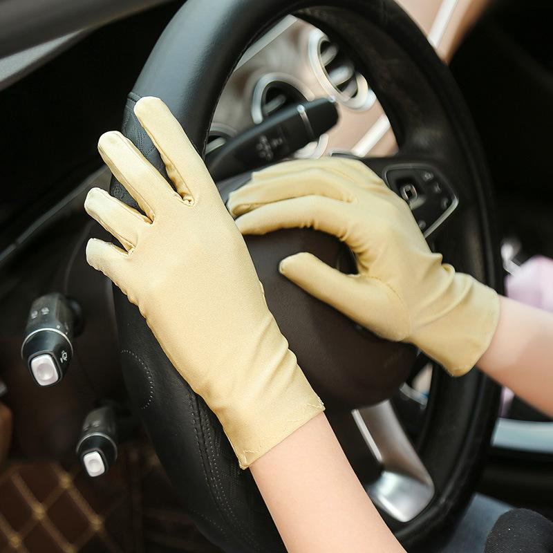 Dámské perleťové rukavice s UV ochranou pro jaro a léto - Na řízení, cyklistiku a venkovní stínění