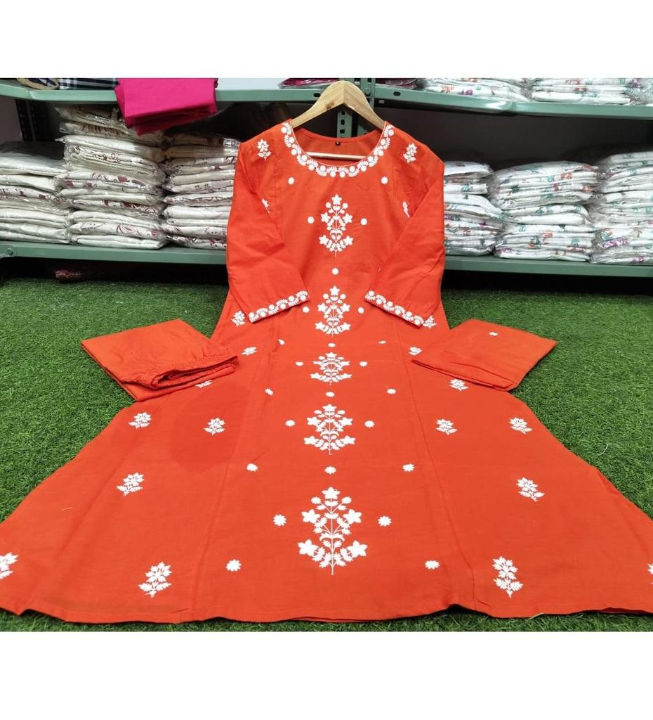 Damen Designer Besticktes Salwar Kameez Kurti Set Indisches Bollywood Oberteil Tunika Kurti Kleid