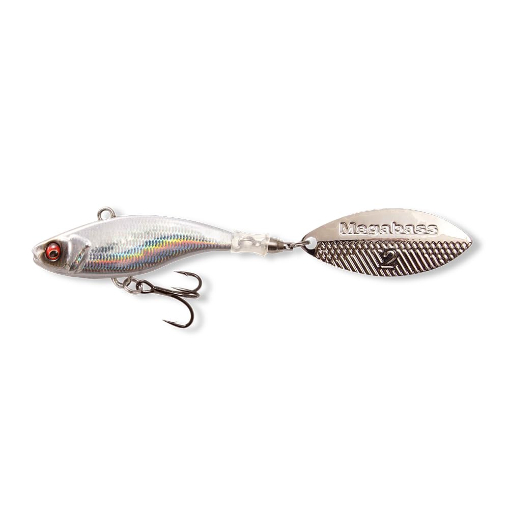 Megabass X-BLAZAR 7g LZ Silver Shad 7g: 39mm / 14g: 56mm / 21g: 64mm