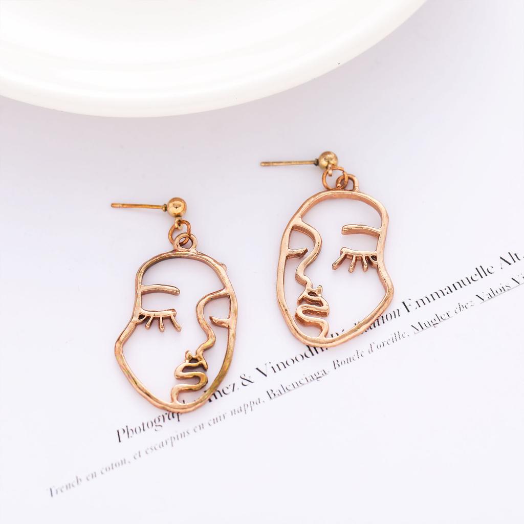 Spersonalizowane Kolczyki Sztyfty, Proste Puste Kolczyki Sztyfty Face Palm