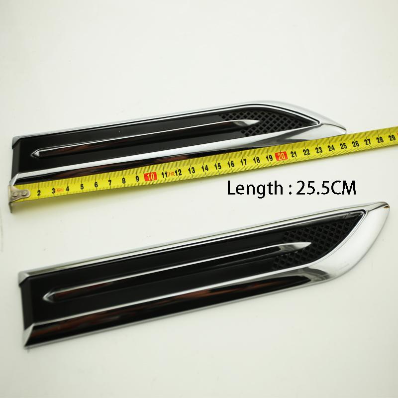 ABS Chrome boční upravené auto samolepky pro BMW E46 E52 E53 E60 E90 E91 E92 E93 F01 F30 F20 F10 F15 F13 M3 M5 M6 auto