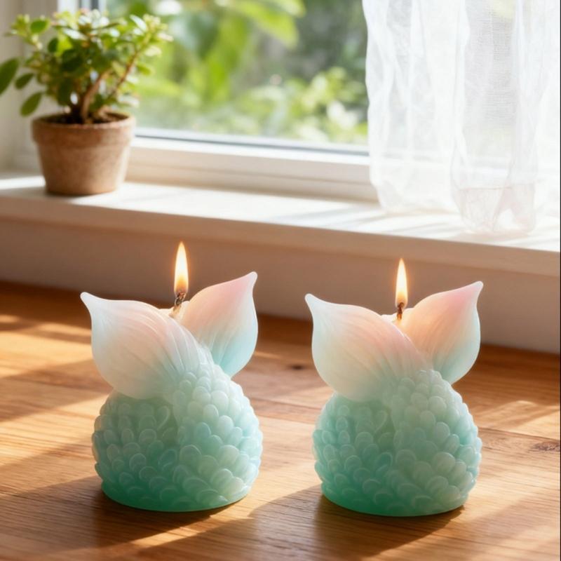 Nontoxic Silicone Fish Tail Shape Candle Soap Making Mold Safe For DIY Enthusiasts And Creative Crafting Projects