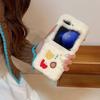 Plush Case English Alphabet Mobile Phone Case for Samsung Z FLIP7 Folding Z FLIP5 Trend Z FLIP4/3
