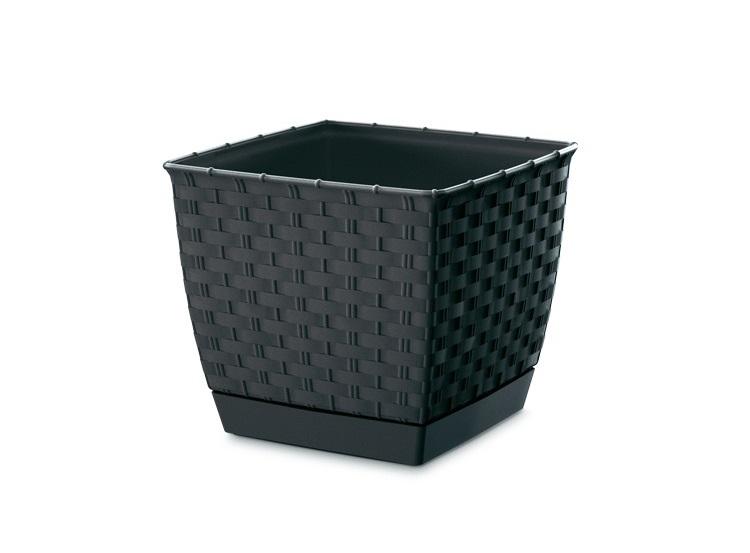 Ratolla Square Flowerpot - Anthracite - Pp-Drlk250-A