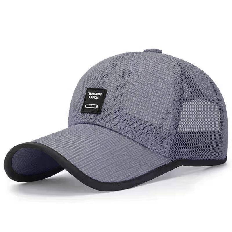 

Visors Men Solid Color Mesh Baseball Caps Sun Shield Cap Outdoor Sports Net Hats For Male Breathable Individuality Men s Hat One Size
