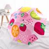 1pc Fruit Punch Fashionable Automatic Opening/Closing Folding Umbrella with 8 Bones, Windproof Portable, Daily Use154