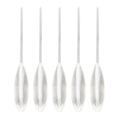 5Pcs Acrylic Fishing Float Clear Sinking Casting Bobbers Bombarda Sinking Fishing Spinning Float Fishing Bobbers