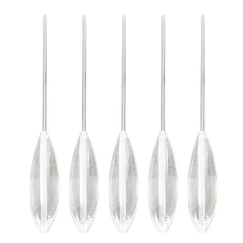 5Pcs Acrylic Fishing Float Clear Sinking Casting Bobbers Bombarda Sinking Fishing Spinning Float Fishing Bobbers