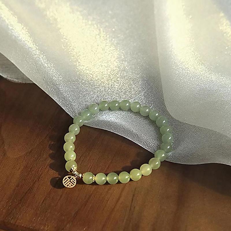Fashion Exquisite Imitation Crystal Bracelet For Women Fu Character Lucky Blessing Bracelet Auspicious Jewelry Gifts