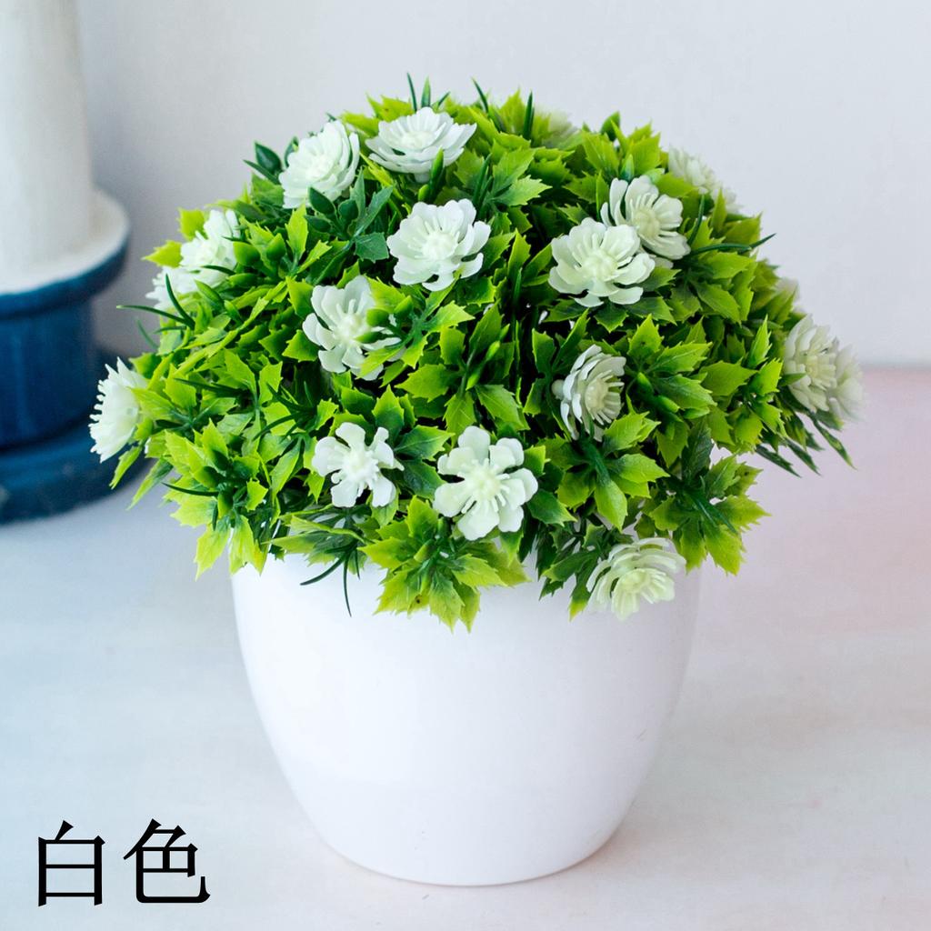 1pc Simulated Plants Flowers Potted Landscapes Garden Celebration Home Decor Outdoor Photography Props Flower Creative Ornaments