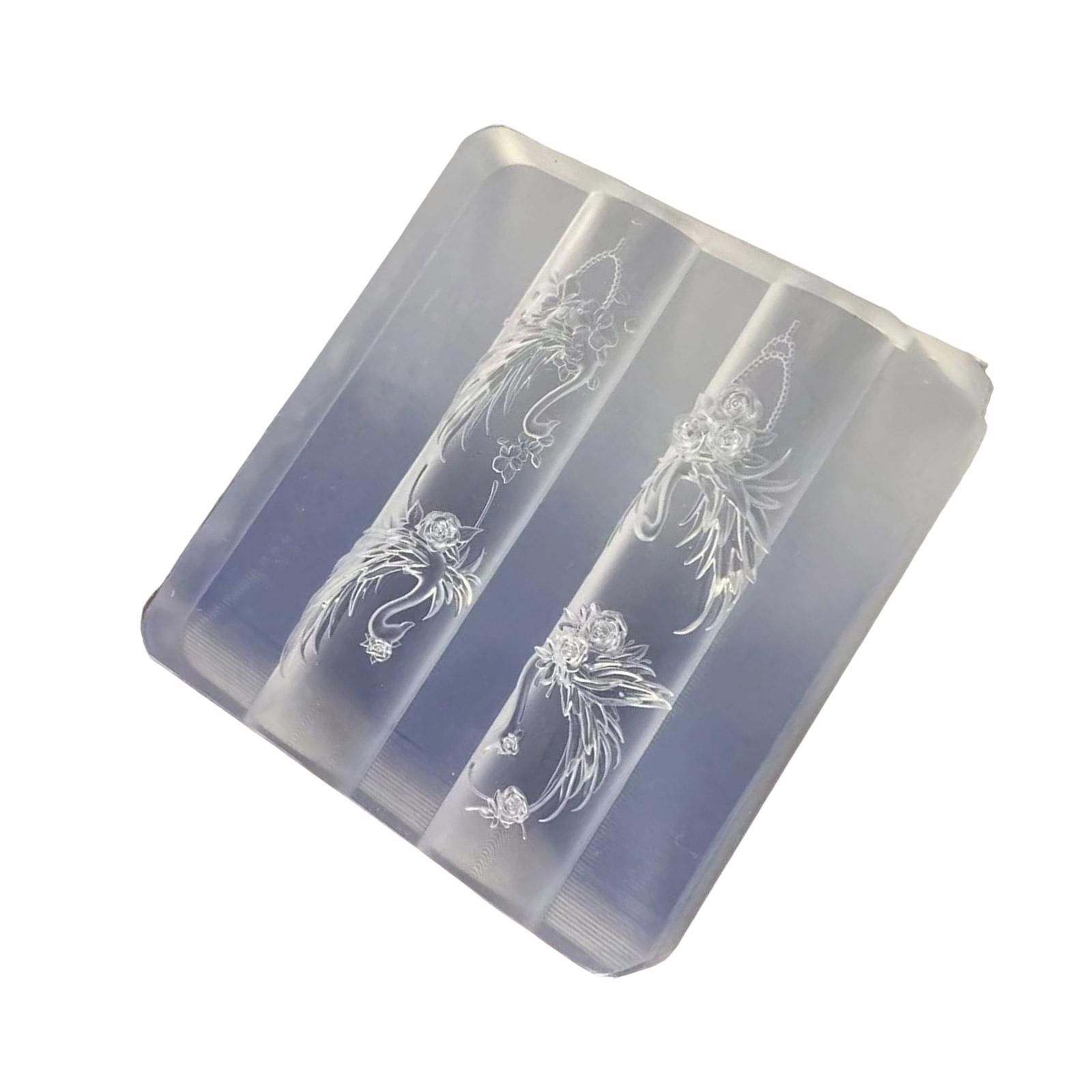 

Силиконовая форма для штампа для дизайна ногтей, простая в использовании форма для штампа для профессиональных мастеров маникюра и любителей ювелирных изделий T4