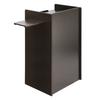 Mobile Floor Lectern with Side Shelf And Keyboard Tray Black Convenient for Presentation for Restaurants, Churches, Classrooms