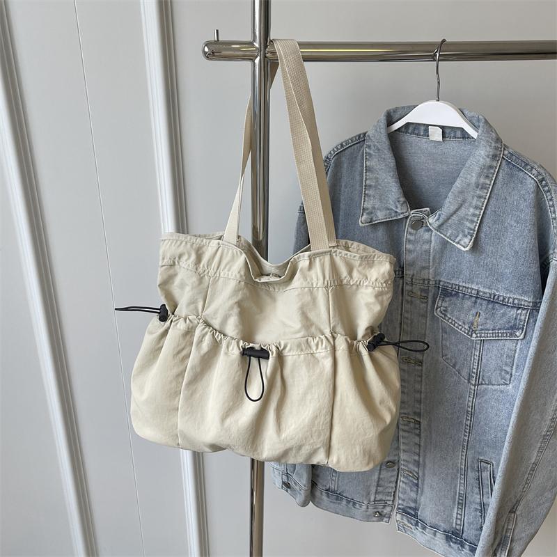 Модна полотняна сумка на плече великої ємності, 1 шт. Сумка-відро для роботи