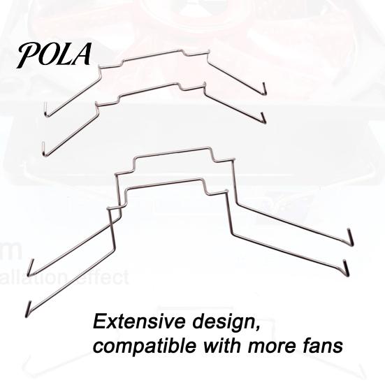 Cooling Fan Connection Buckle 1 Pair Fastener Easy Installation High Strength Lightweight Wire CPU Hard Clips for Desktop