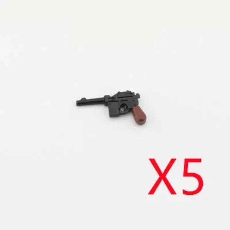 5 CM WWII Military Building Blocks American German Soviet Soldier Figures Weapons Accessories Guns Pistol Sniper Belt Mini Bricks MOC