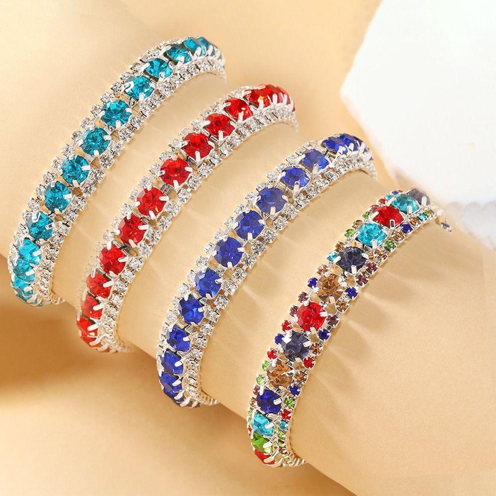 Charm Rhinestone Bracelet Luxury Women's Bracelet Personality Sparkling Bracelet Gifts