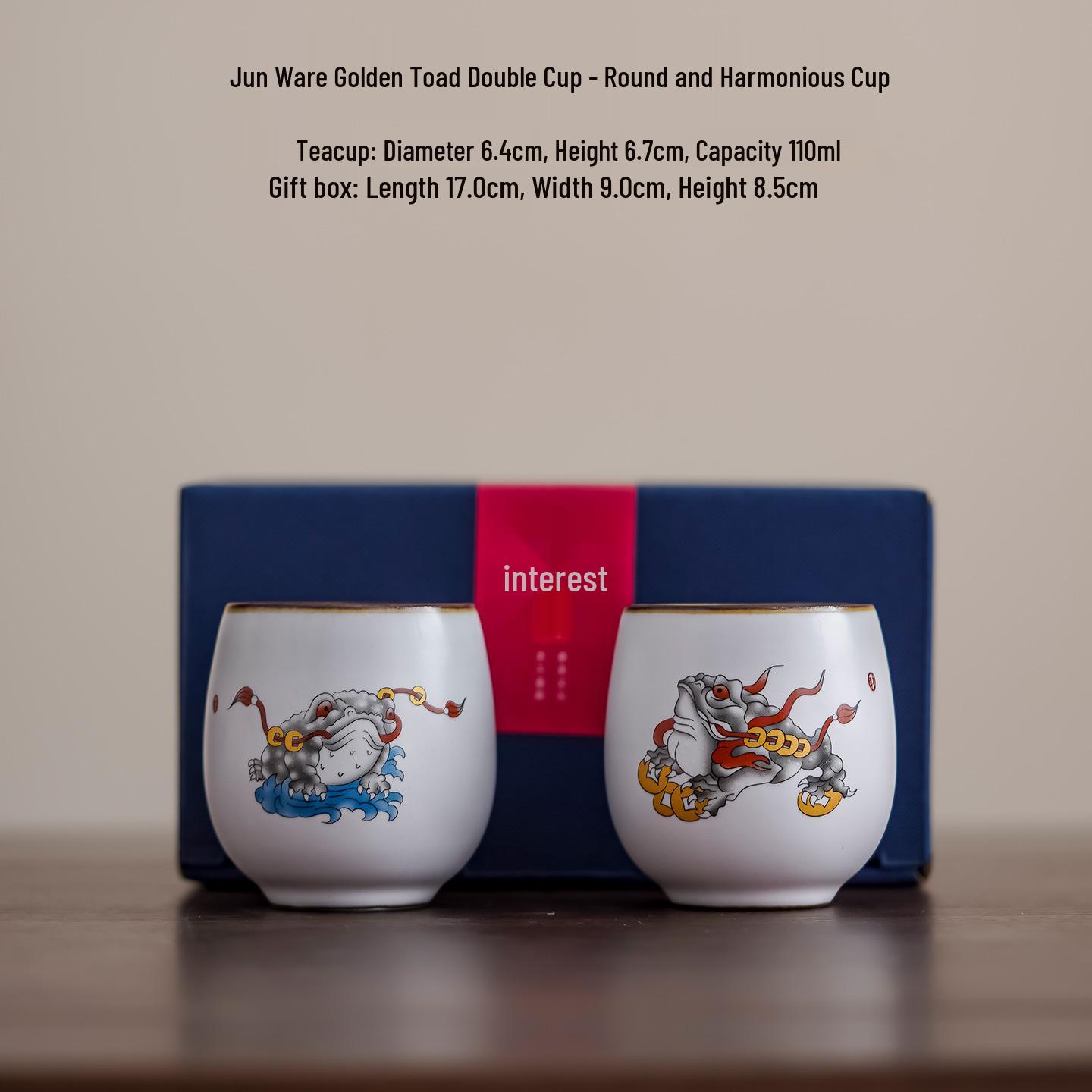 Ru Kiln Ceramic Tea Tasting Cup - Chinese Style Porcelain with Cute Design, Single Host Tea Bowl for Creative Cultural Gift