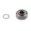 AEE2-75Mmx 24Mm Luggage Suitcase Replacement Wheels , PU Swivel Caster Wheels Bearings Repair Kits, A Set Of 2