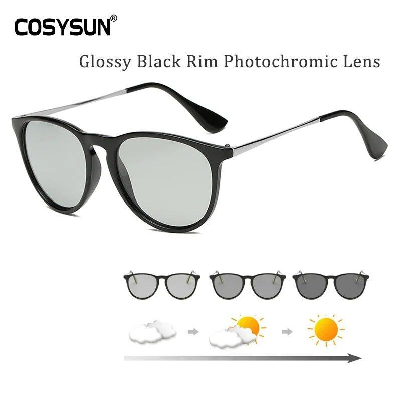 

2024 роскошные женские фотохромные солнцезащитные очки женские дневные поляризационные женские очки ночного видения женские солнцезащитные очки Smart Oculos de sol GlossyBLK Day