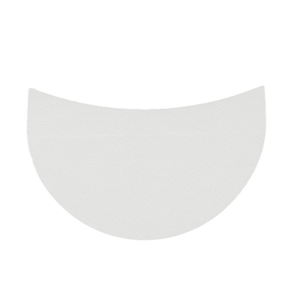 100pcs Eyeshadow Shield Half Moon Shaped Prevent Makeup Residue Cosmetic Eyeshadow Pad