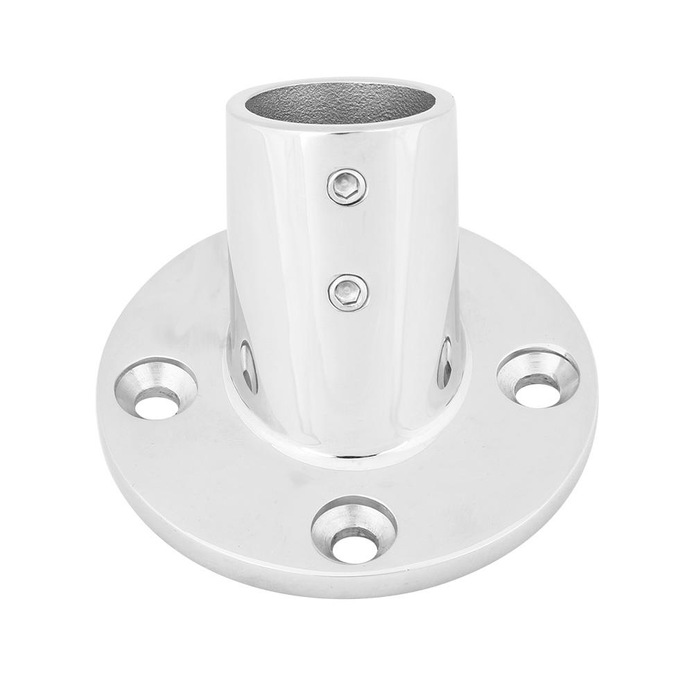 22mm 7/8 Zoll Edelstahl Marine Boot Handlauf Beschlag 60 Grad Runde Basis