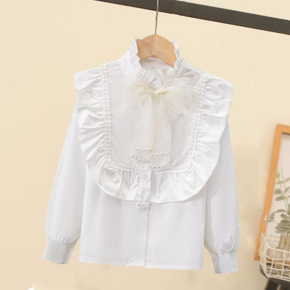 Girls Uniform Clothes Shirt Suit Spring Autumn Long Sleeve White Shirt + Skirt Graduation Class Uniform Preppy Style for Student