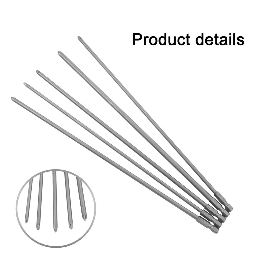 5pcs Screwdriver Set Long Screwdriver Bit Magnetic Screwdriver Bit