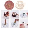 Retro Wax Seal Stamp Grass Chinese Ancient Architecture Series Sealing Wax Stamp Head for Invitation Seal Stamp DIY Craft