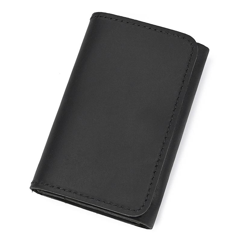New Style Men Women Leather Coin Purse Clip Wallet For Cards Coins Real Cowhide Men's Small Purse Card Holder Clip Purse Wallets