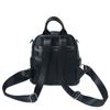 Leather Backpack Black Women'S Bag First Layer Cowhide Double Mezzanine Zipper Backpack Travel Bag