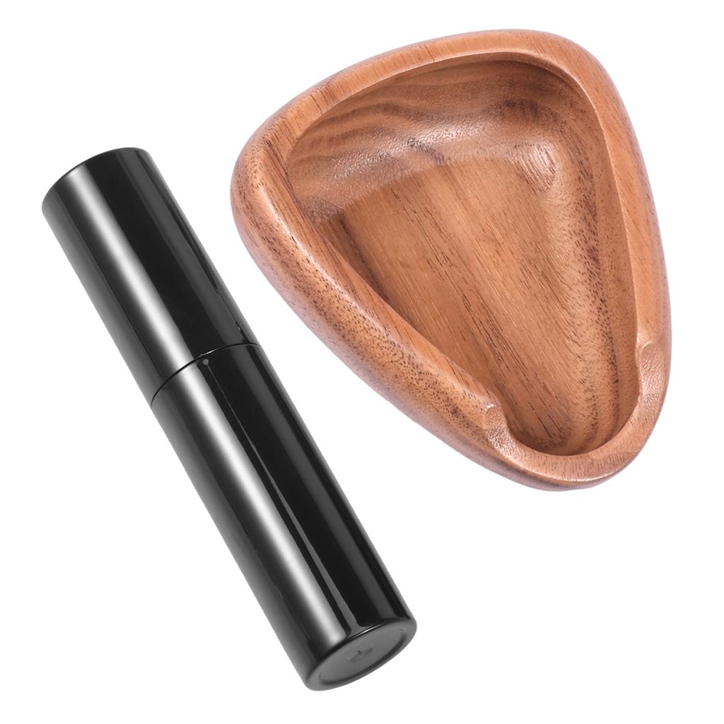 Walnut Wood Coffee Bean Dosing Cup and Spray Bottle Set Enduring Caffeine Dosing Mug Delicate Coffee Dispensing Cup Set for