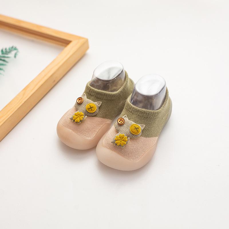 Spring & Autumn Toddler Non-slip Cartoon Floor Socks & Soft-bottom Shoes