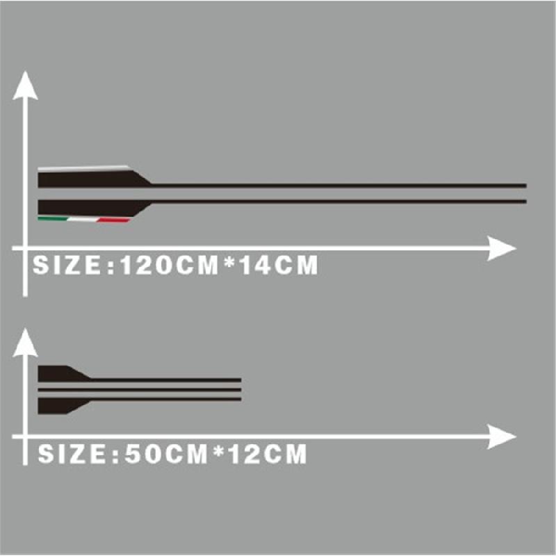 Universal Car Hood Decal Vinyl Stripe Stickers Black Car Head Decor Waterproof