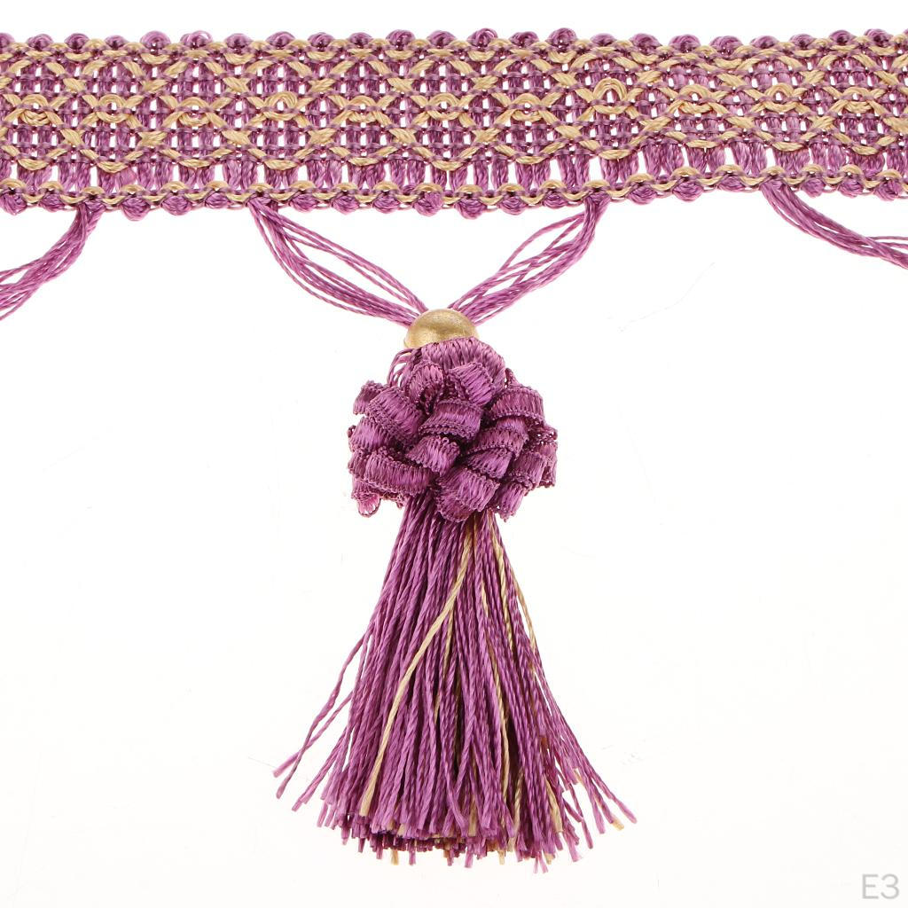 12 Meters European Style Clothes Curtain Tassel Edge Fringe Trim Embellishments Ribbons