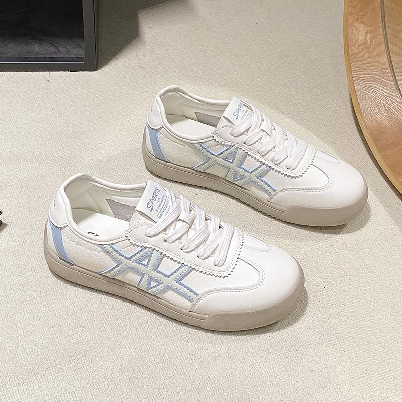 

Осенняя обувь женская 2025 новая популярная немецкая тренировочная обувь с внутренней высотой, увеличивающей рост, обувь для тренировок на открытом воздухе, универсальная студенческая повседневная обувь для скейтборда 40 синий