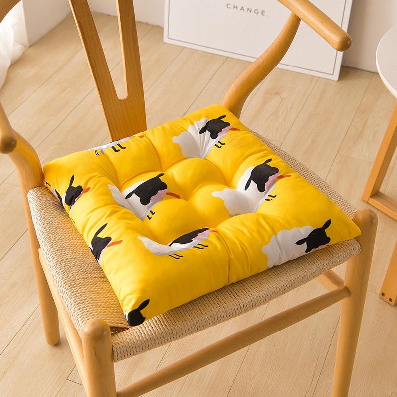 

Autumn And Winter Chair Cushion With Cartoon Printed Velvet For Warmth зелёный