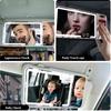 Car Sun Visor Makeup Mirror, Equipped With 3X Magnifying Glass And Three-Color Adjustable Brightness Soft Light Mirror, Rechargeable, Suitable For