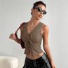 Women's European And American Foreign Trade Summer New Style Tie-Waist Slim