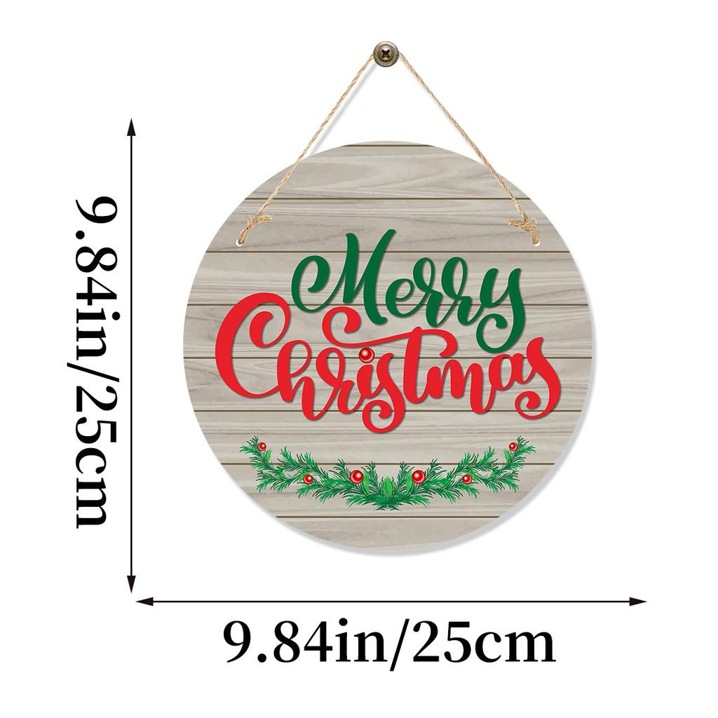 Christmas Wooden Door Hanging Christmas Party Decoration 2025 Xmas Santa Claus Hanging Ornament Navidad Natal New Year Gift 2026